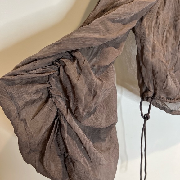 Free People Ballet School Pullover Romantic Billowy Poet Blouse Top XS - Picture 6 of 8